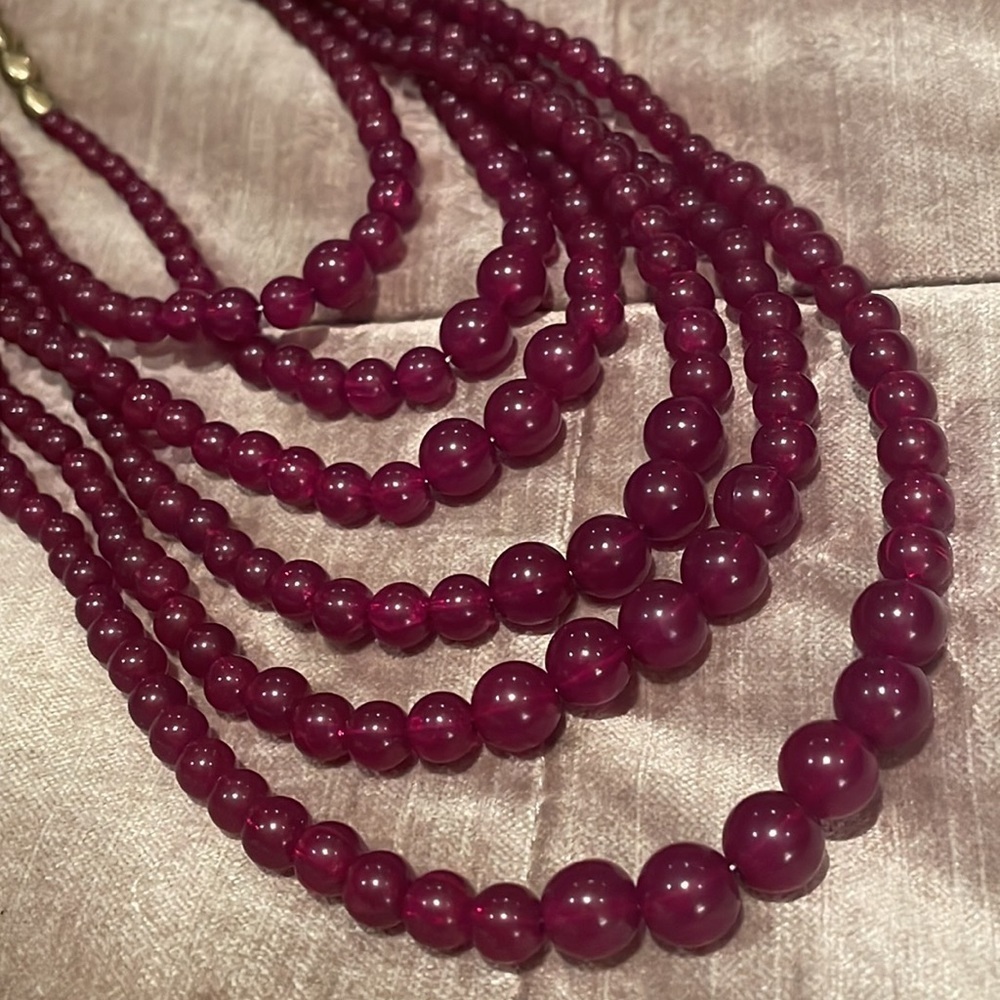 Nina Ricci For Avon Beaded Necklace Three Colors 16-30”